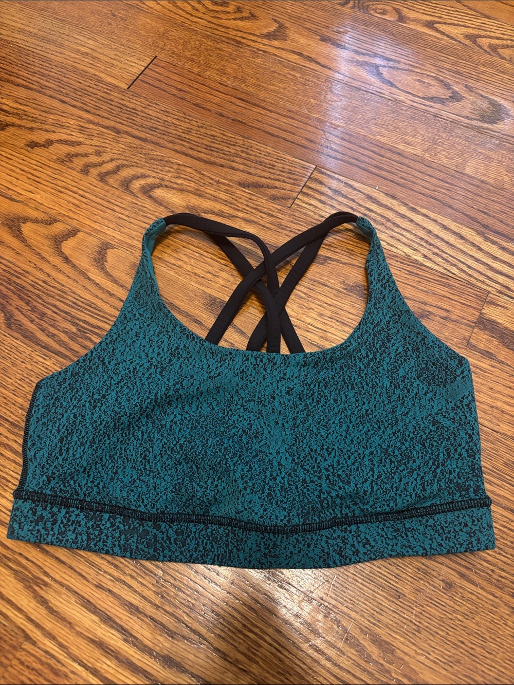 Green Racerback Sports Bra